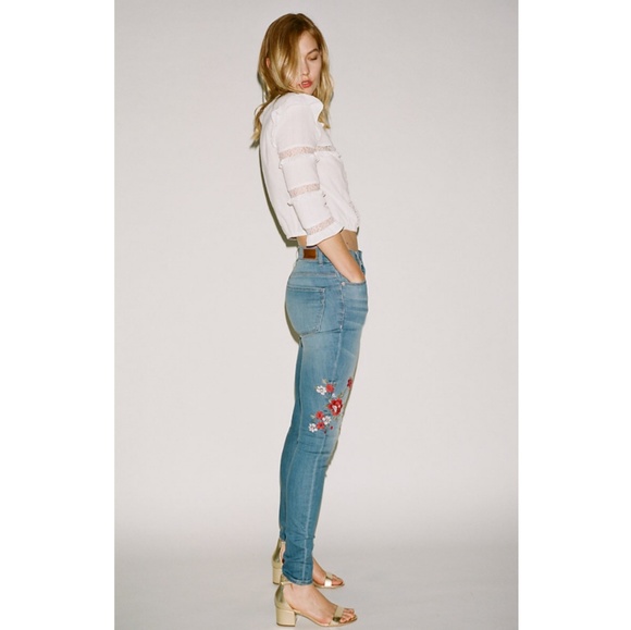 Express Denim - Express | High Rise Embroidered Legging Jeans